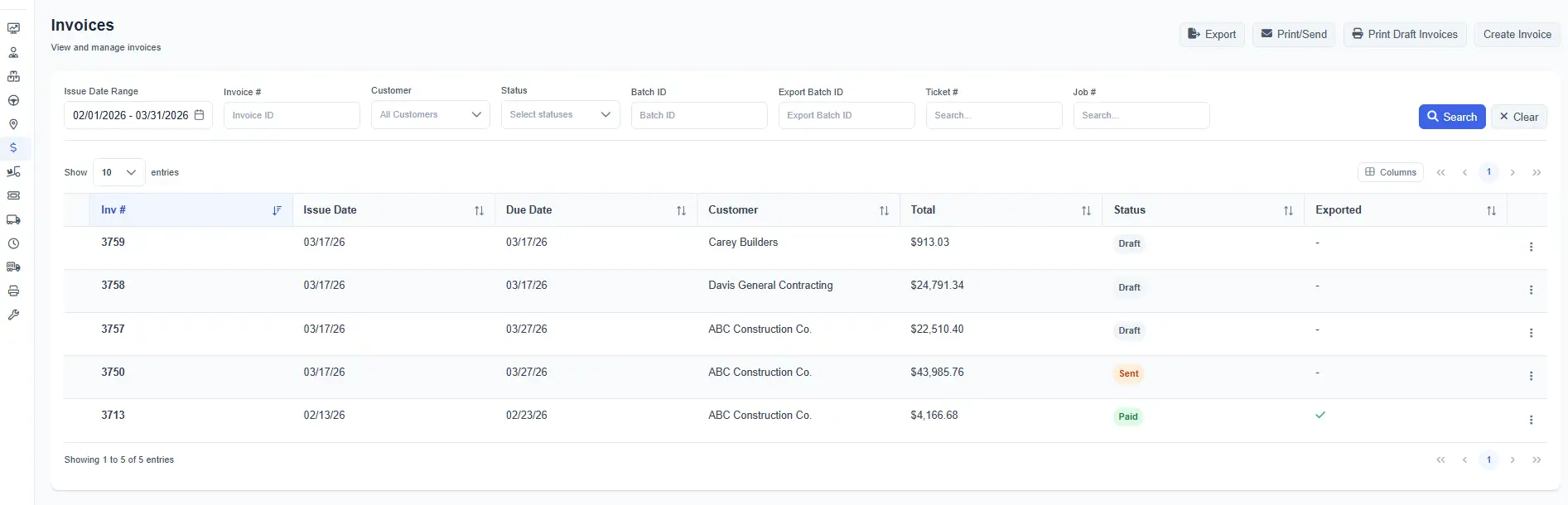 Invoices